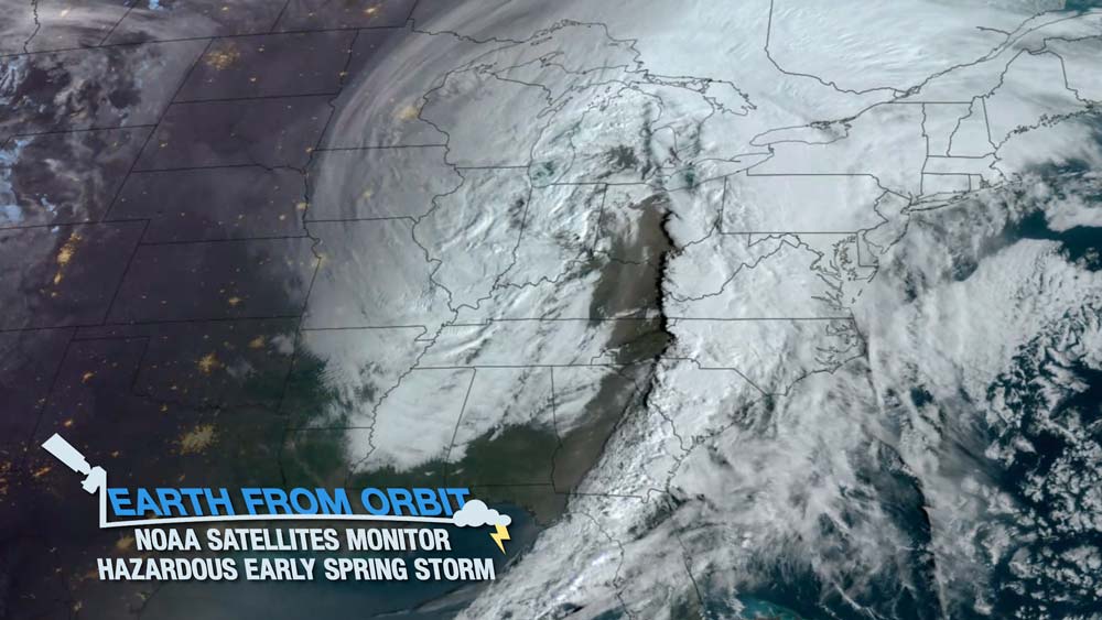 Earth from Orbit: NOAA Satellites Monitor Hazardous Early Spring Storm